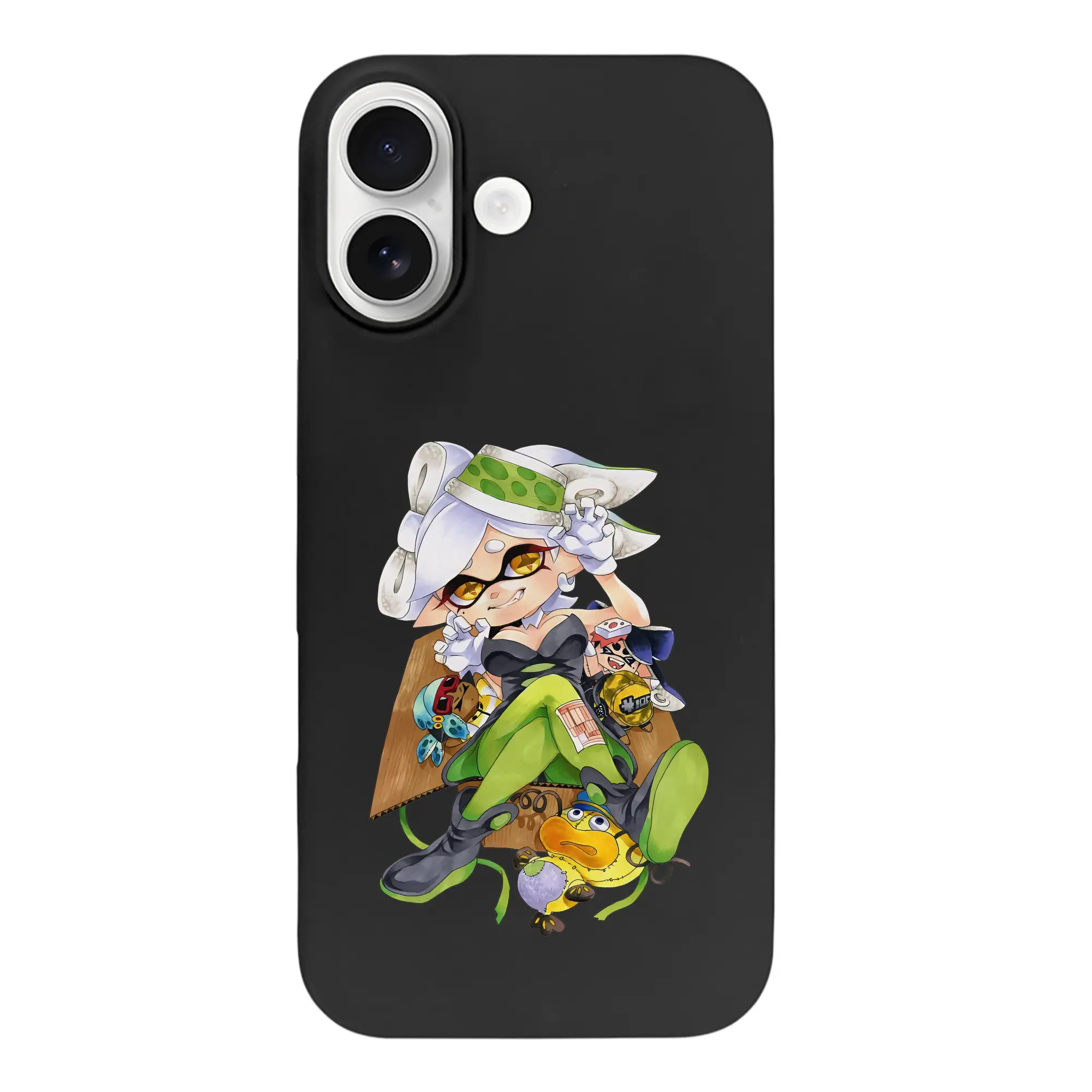 スプラトゥーン グッズ,シオカラーズ ホタル - iPhone 17 シリーズ シリコンケース 薄型 耐衝撃 指紋防止 ソフトタッチカバー 精密フィット 傷防止 保護ケース iPhone 17/17 Air/17 Pro/17 Pro Max 対応